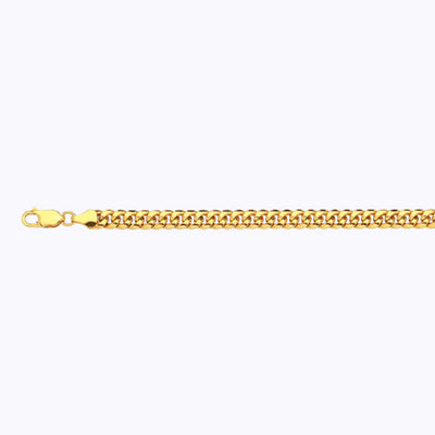 10K 6MM YELLOW GOLD HOLLOW MIAMI CUBAN 26" CHAIN NECKLACE (AVAILABLE IN LENGTHS 7" - 30")