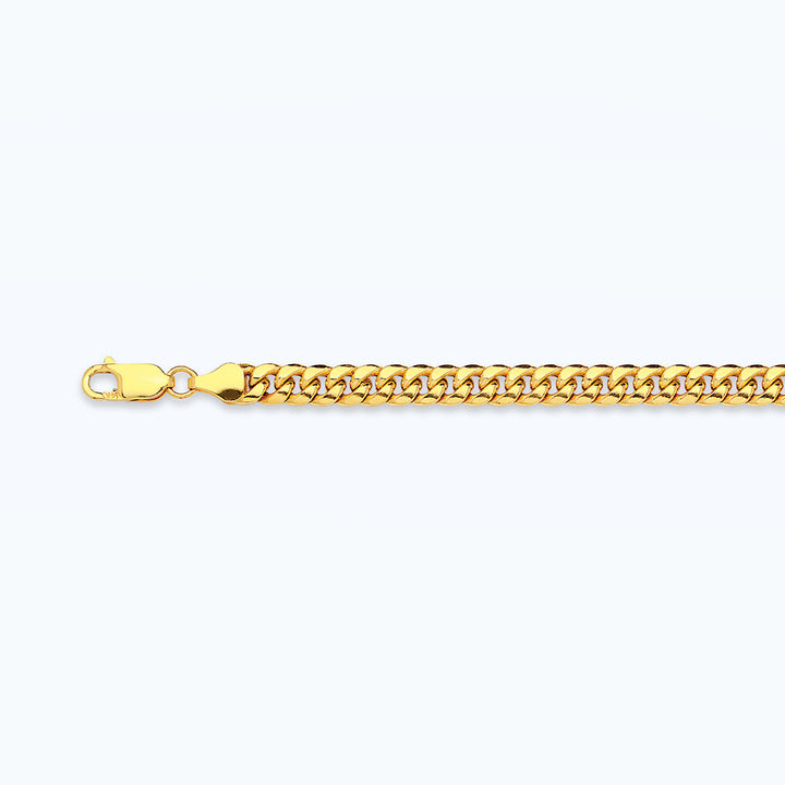 10K 3.75MM YELLOW GOLD HOLLOW MIAMI CUBAN 26" CHAIN NECKLACE (AVAILABLE IN LENGTHS 7" - 30")