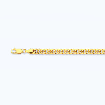 10K 3.75MM YELLOW GOLD HOLLOW MIAMI CUBAN 26" CHAIN NECKLACE (AVAILABLE IN LENGTHS 7" - 30")