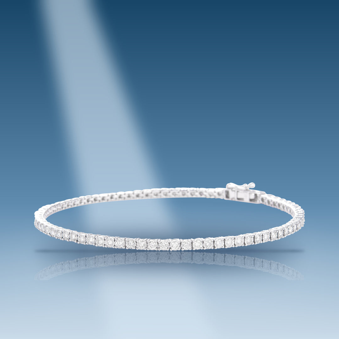 White gold diamond tennis bracelet