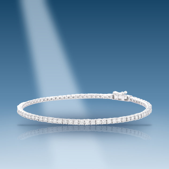 White gold diamond tennis bracelet