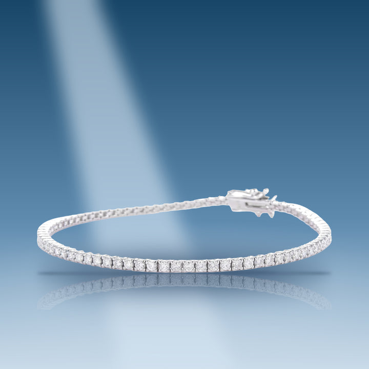 White gold diamond tennis bracelet