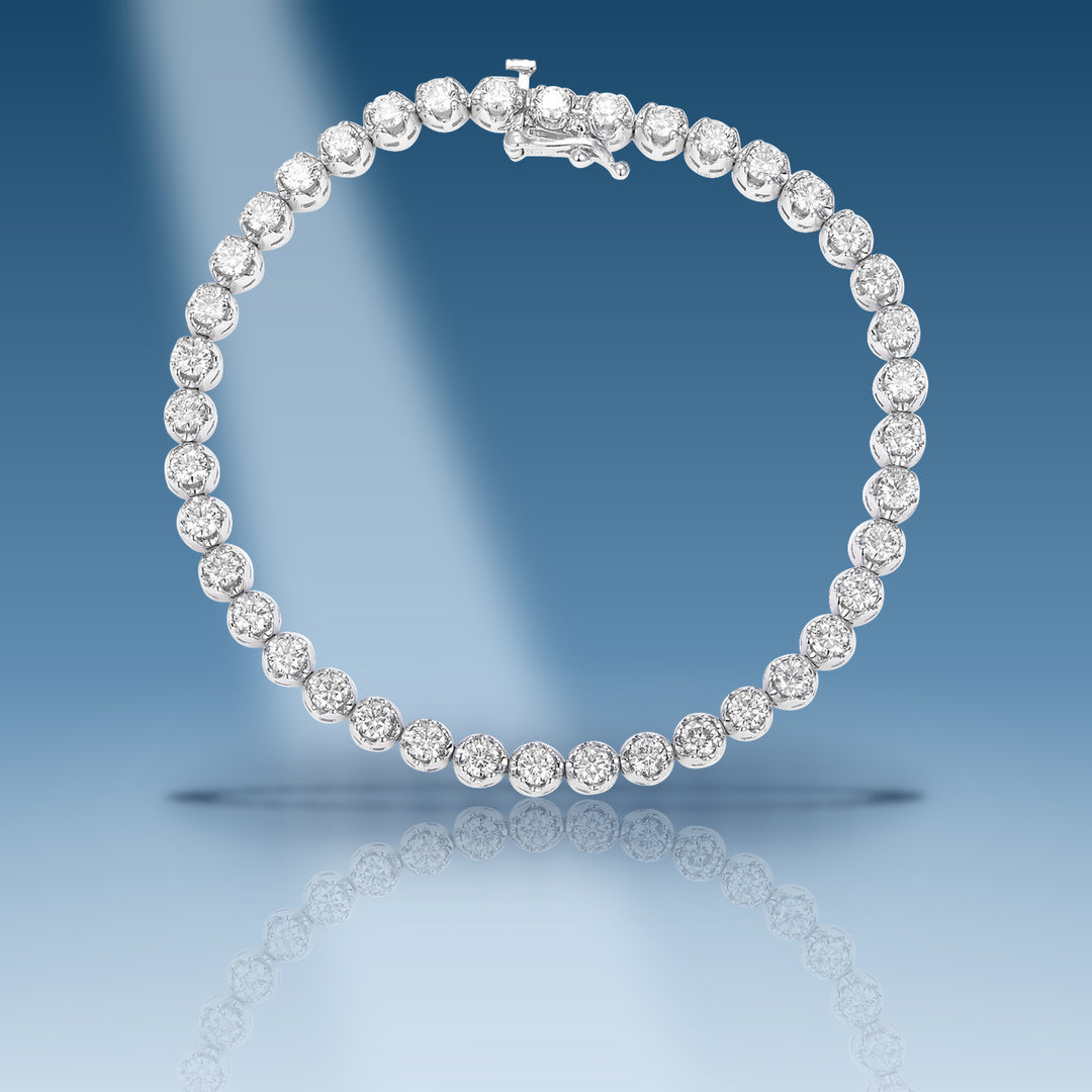 White gold diamond tennis bracelet