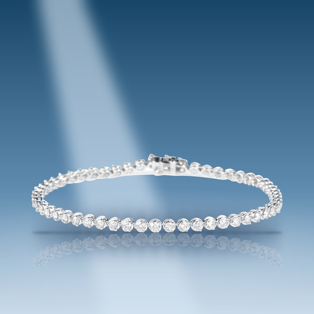 White gold diamond tennis bracelet
