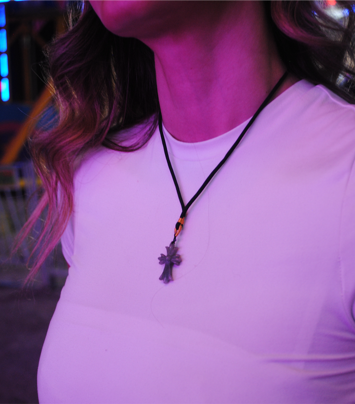 Jade Gothic Cross Small Pendant