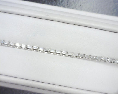 2.16 Ct. Moissanite 14 Kt Gold (White). Tennis Bracelet. (Women). 7.5 in Long. 2 mm Wide