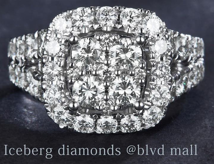 2.865 Ct. Diamond 14 Kt Gold (White). Ring. (Women). Size 7