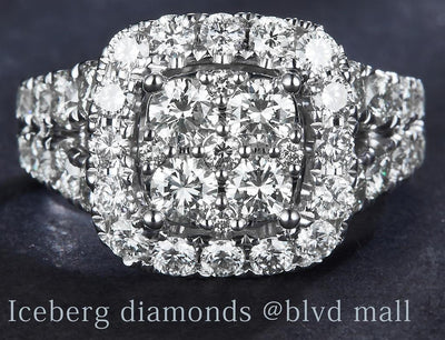 2.865 Ct. Diamond 14 Kt Gold (White). Ring. (Women). Size 7