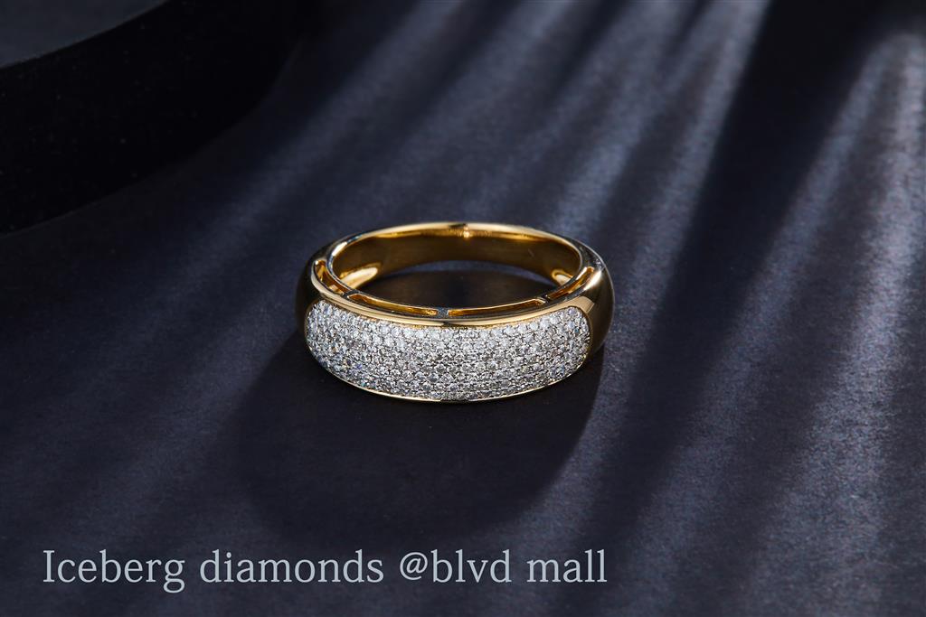 0.535 Ct. Diamond 10 Kt Gold (Yellow). Ring. (Men). Size 8