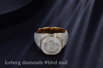 2.48 Ct. Diamond 14 Kt Gold (Yellow). Ring. (Men). Size 9