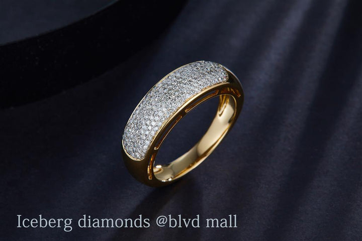 0.535 Ct. Diamond 10 Kt Gold (Yellow). Ring. (Men). Size 8