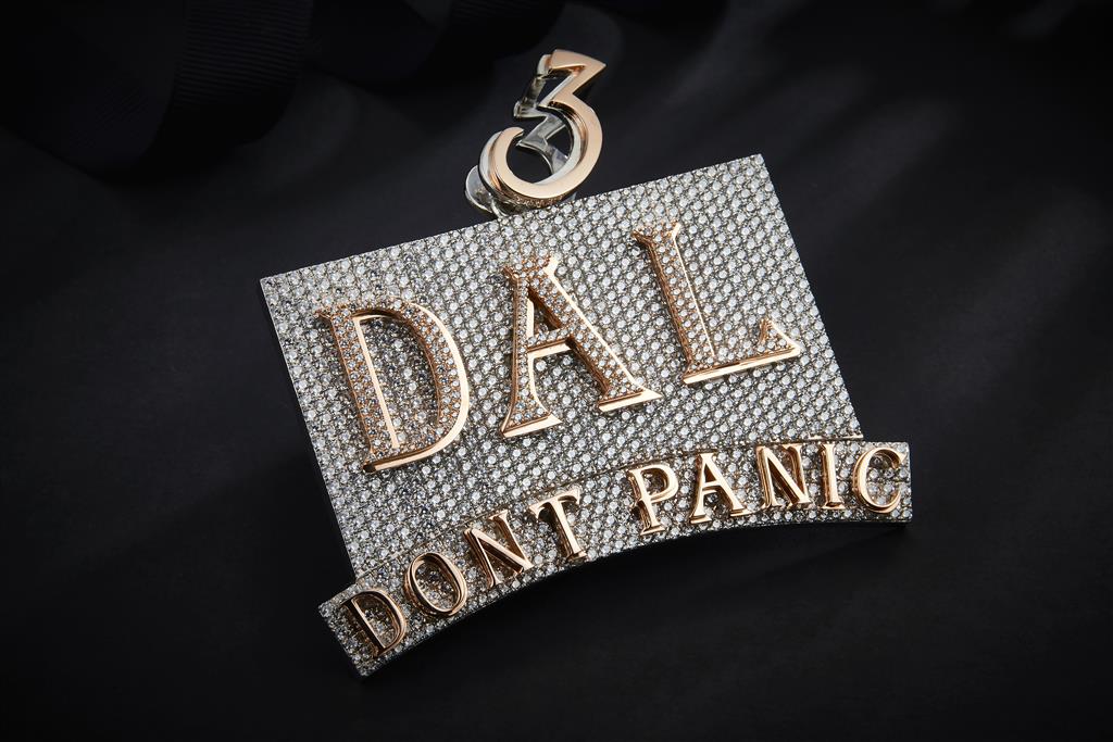 25.89 Carats. Diamond Sterling Silver (White). CUSTOM DAL 3 Pendant. (Unisex).