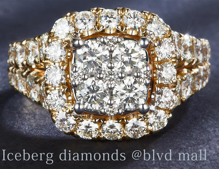 2.801 Ct. Diamond 14 Kt Gold (Yellow). Ring. (Women). Size 7