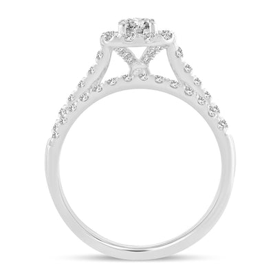 10K 1.00CT DIAMOND BRIDAL RING
