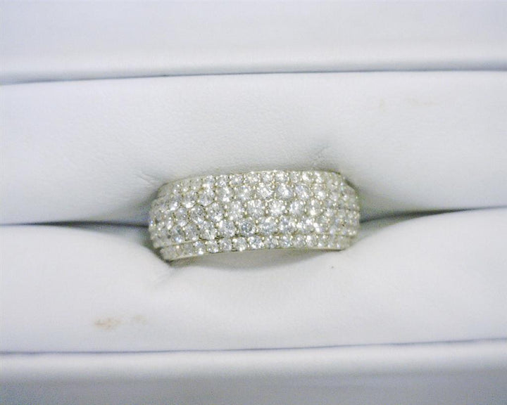3.477 Ct. Diamond 14 Kt Gold (Yellow). Ring. (Men). Size 10