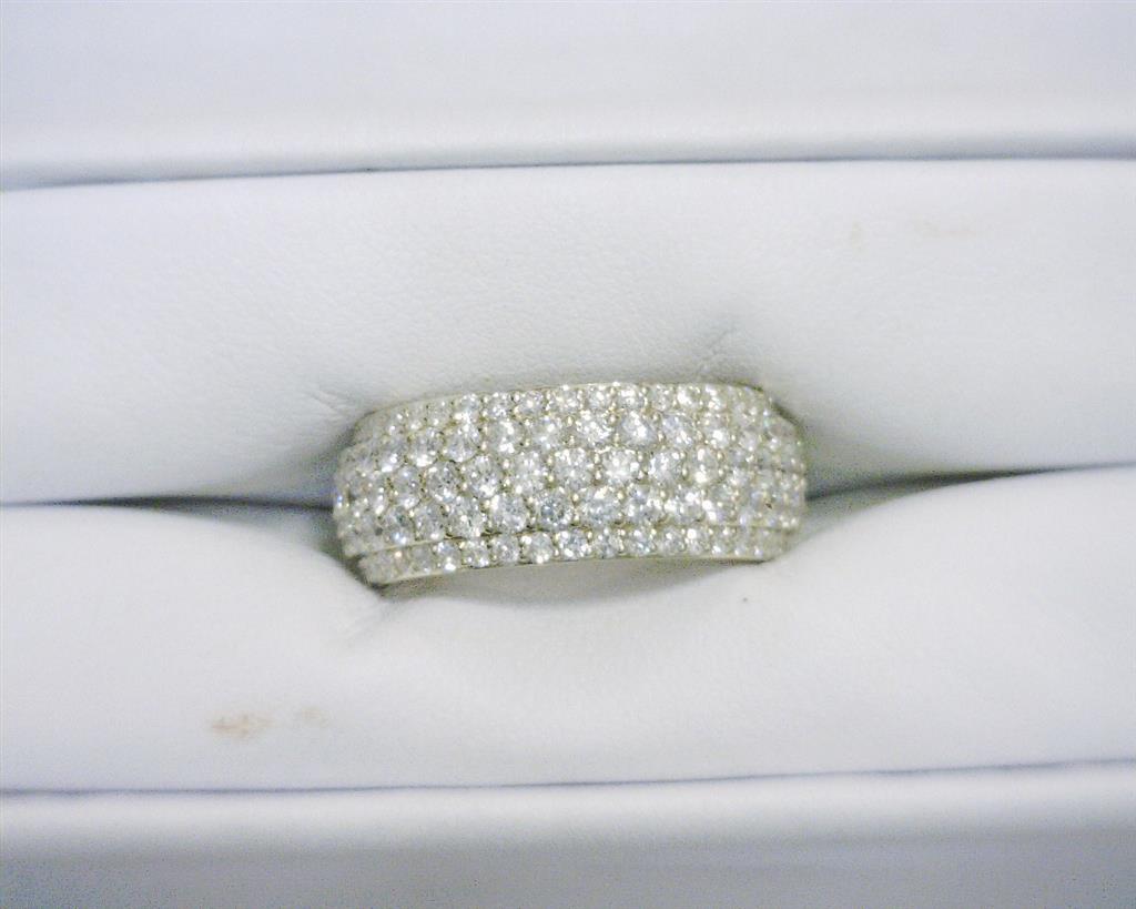 3.477 Ct. Diamond 14 Kt Gold (Yellow). Ring. (Men). Size 10