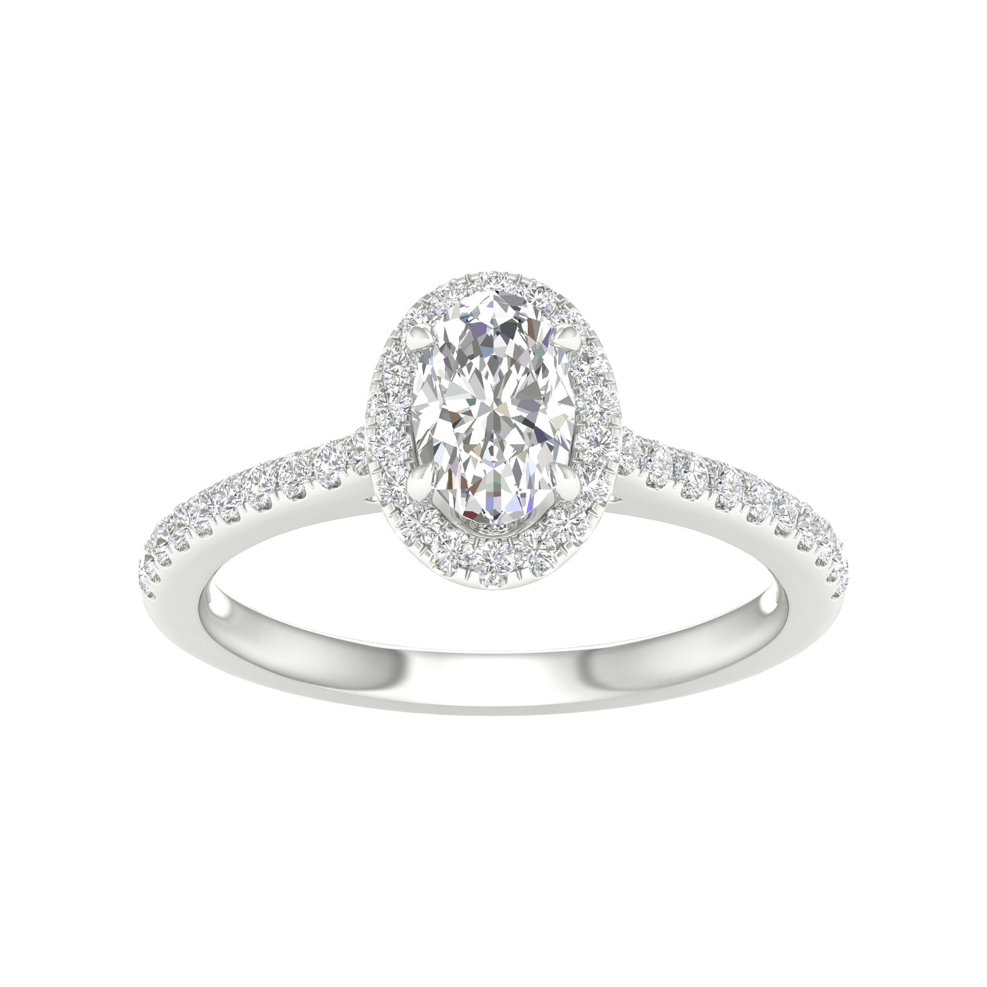 14K 1.00CT  Certified Lab Grown Diamond Ring ( IGI Certified )