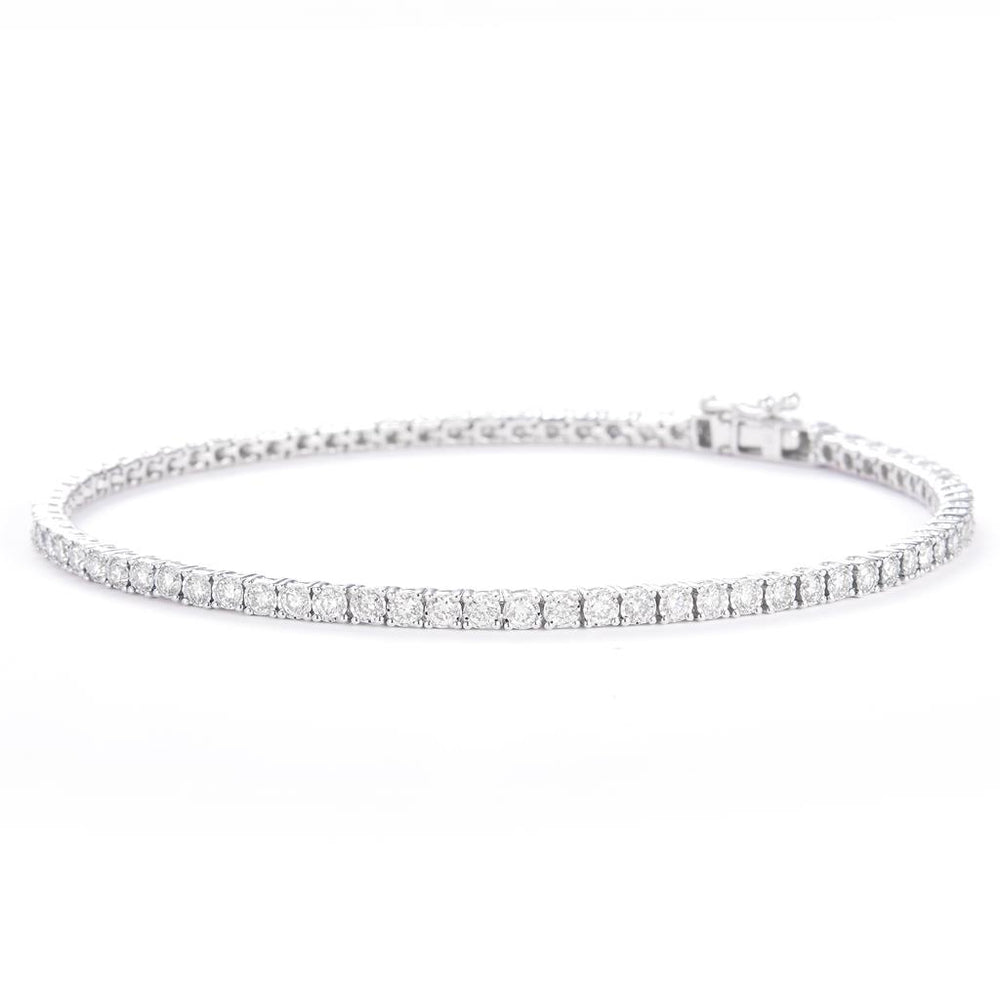 White gold diamond tennis bracelet