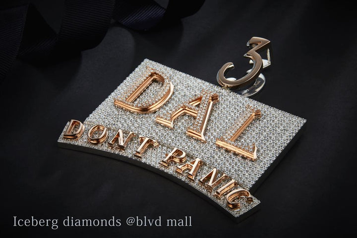 25.89 Carats. Diamond Sterling Silver (White). CUSTOM DAL 3 Pendant. (Unisex).