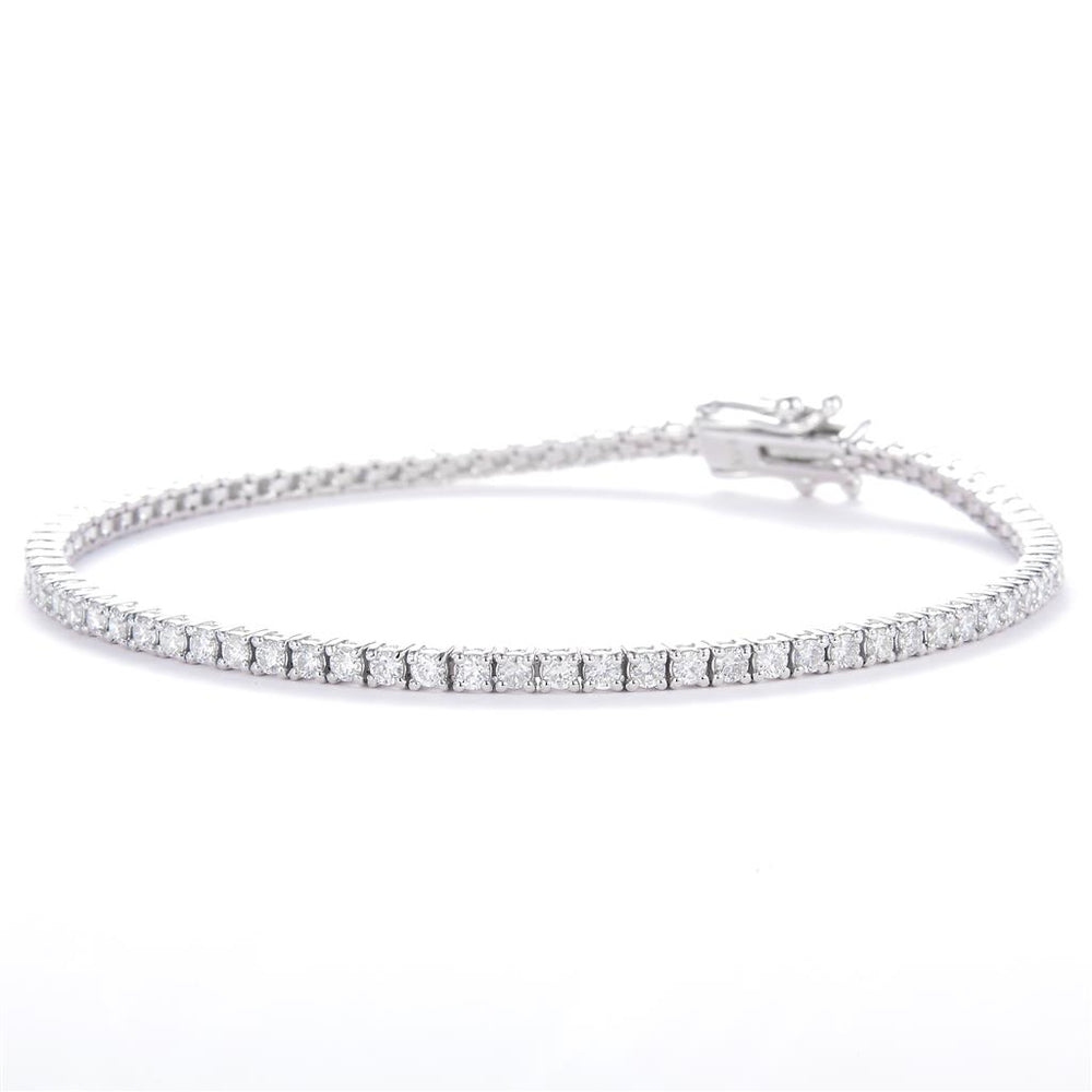 White gold diamond tennis bracelet