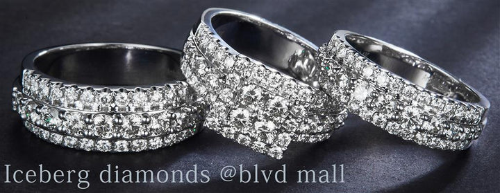 4.26 Ct. Diamond 14 Kt Gold (White). Trio Set (Mens Band Size 10, Women Engag & Band) Wedding Set. Size 7.5