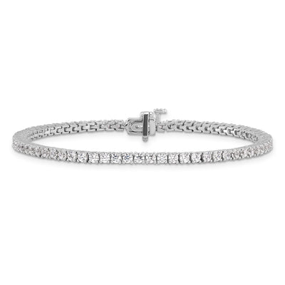 14k White Gold Lab Grown Diamond VS/SI FGH Tennis Bracelet