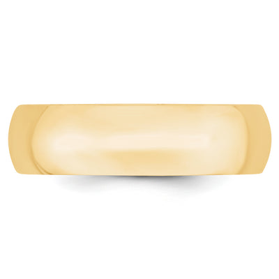 14KY 6mm LTW Comfort Fit Band Size 10