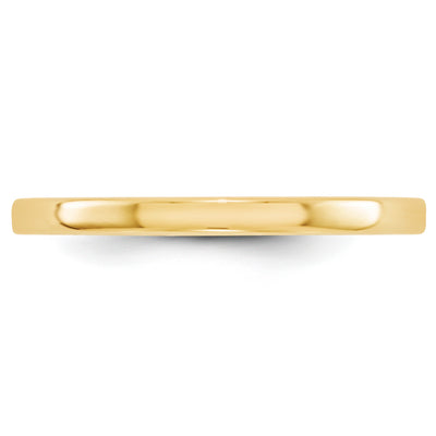14KY 2mm LTW Flat Band Size 9