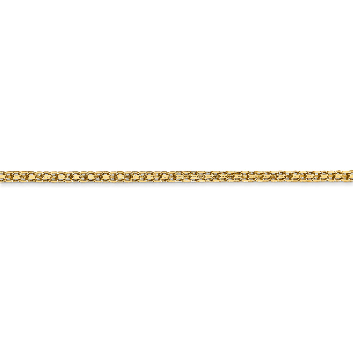 14k 1.8mm Lightweight Bismark Flat Chain