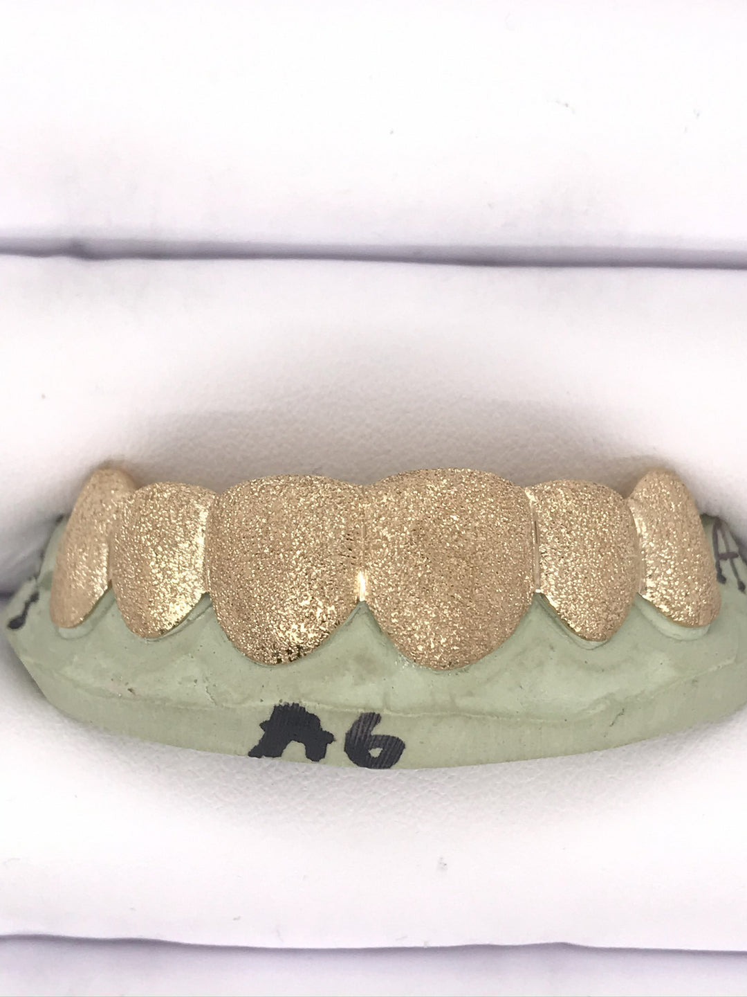 Diamond Dust Gold Grillz 2 Teeth