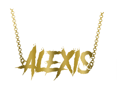 Nameplate - Double Plated with Free 16" Chain