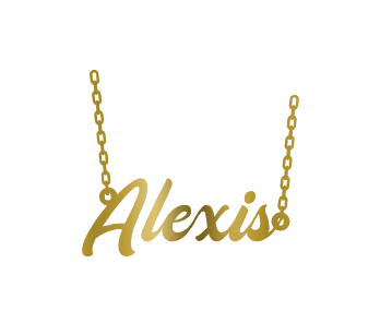 Nameplate - Double Plated with Free 16" Chain