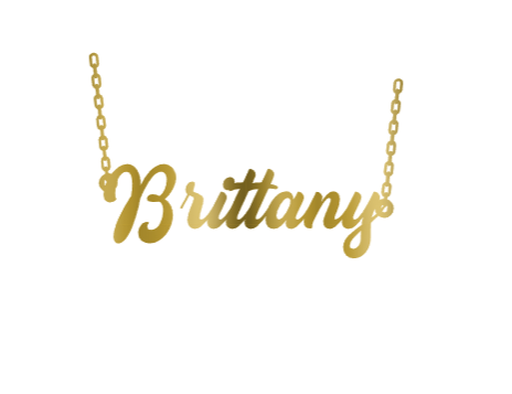 Nameplate - Underlined with Free 16" Chain