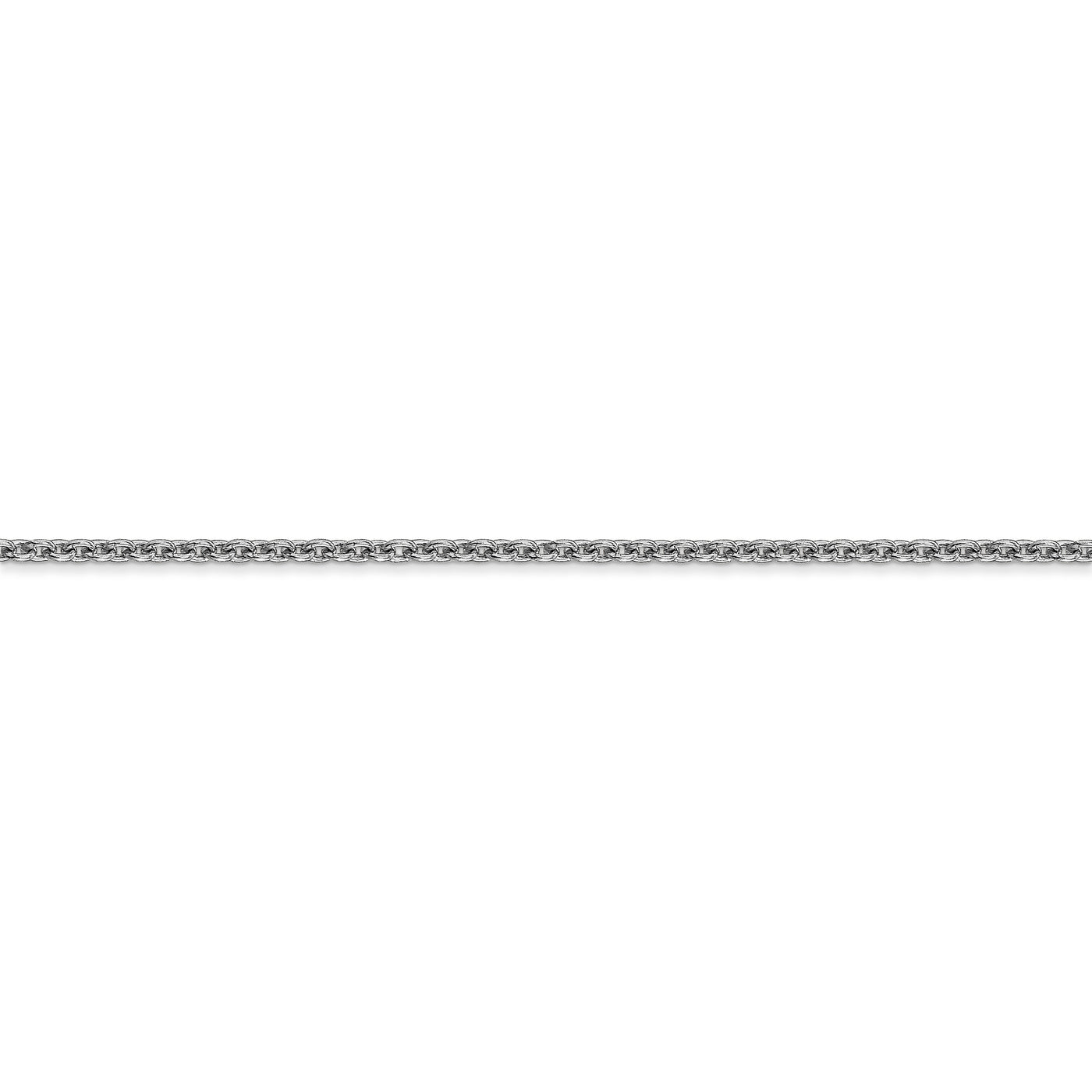 14k WG 1.8mm Forzantine Cable Chain