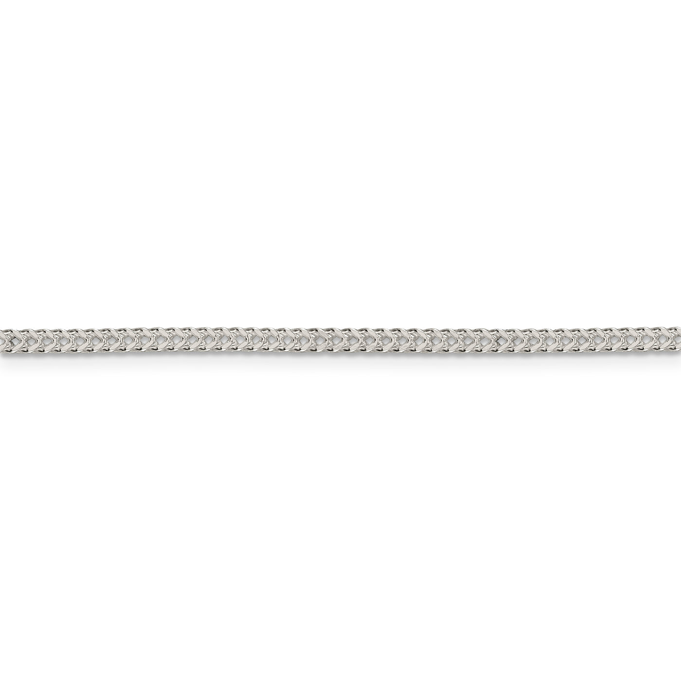 Sterling Silver 2mm D/C Square Franco Chain