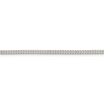 Sterling Silver 2mm D/C Square Franco Chain