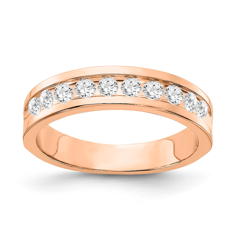 10kr Gents 10-Stone Lab Grown Diamond VS/SI FGH Channel Band