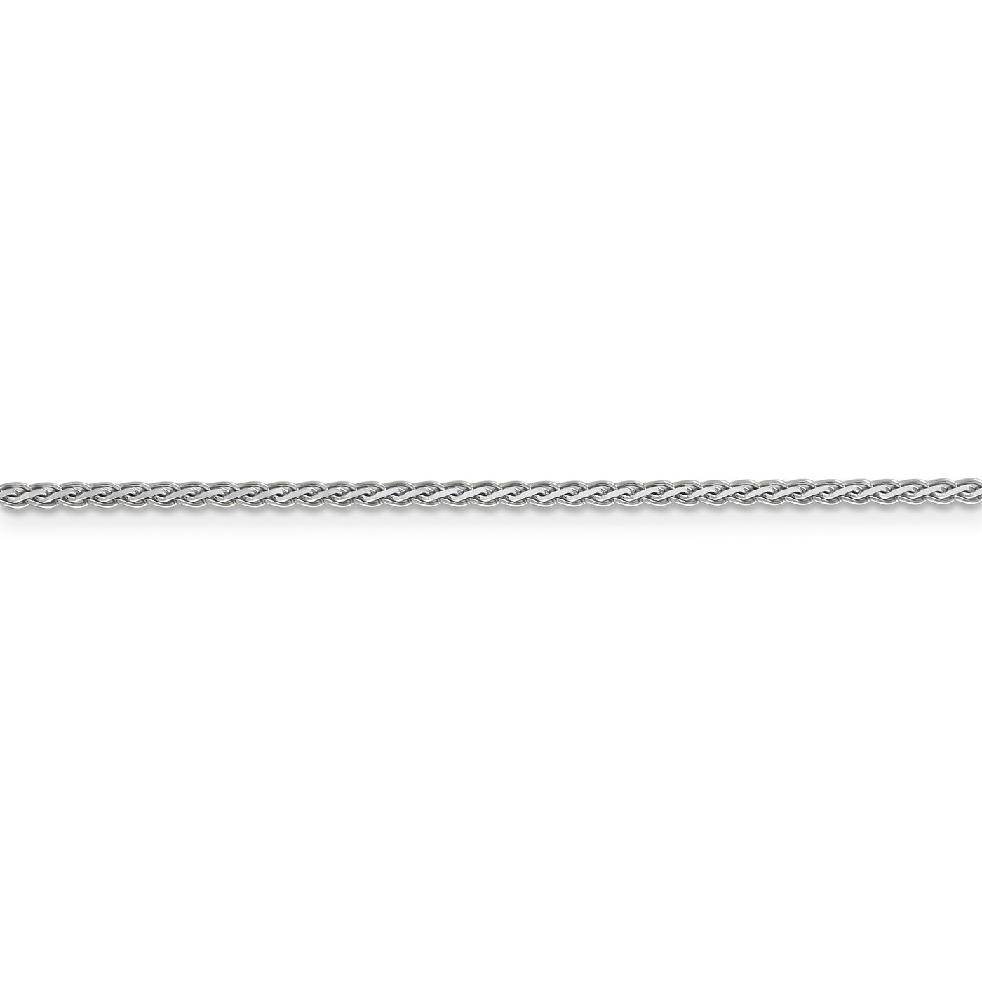 14k WG 1.9mm Flat Wheat Chain
