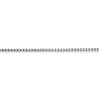14k WG 1.9mm Flat Wheat Chain