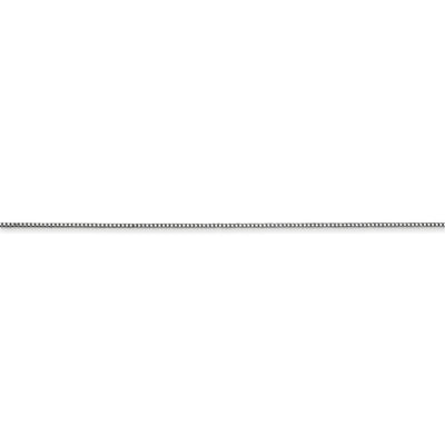 14k WG .5mm Box with Spring Ring Clasp Chain