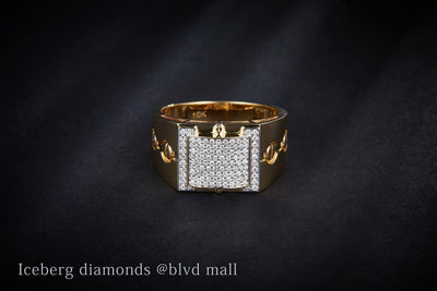 0.51 Ct. Diamond 14 Kt Gold (Yellow). Ring. (Men). Size 10