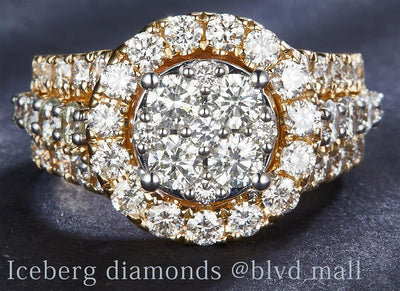 3.008 Ct. Diamond 14 Kt Gold (Yellow). Ring. (Women). Size 7