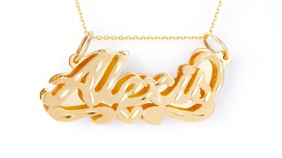 Nameplate - Double Plated with Free 16" Chain