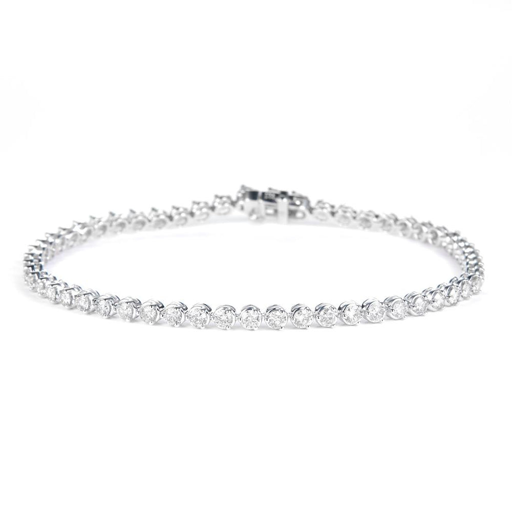 White gold diamond tennis bracelet
