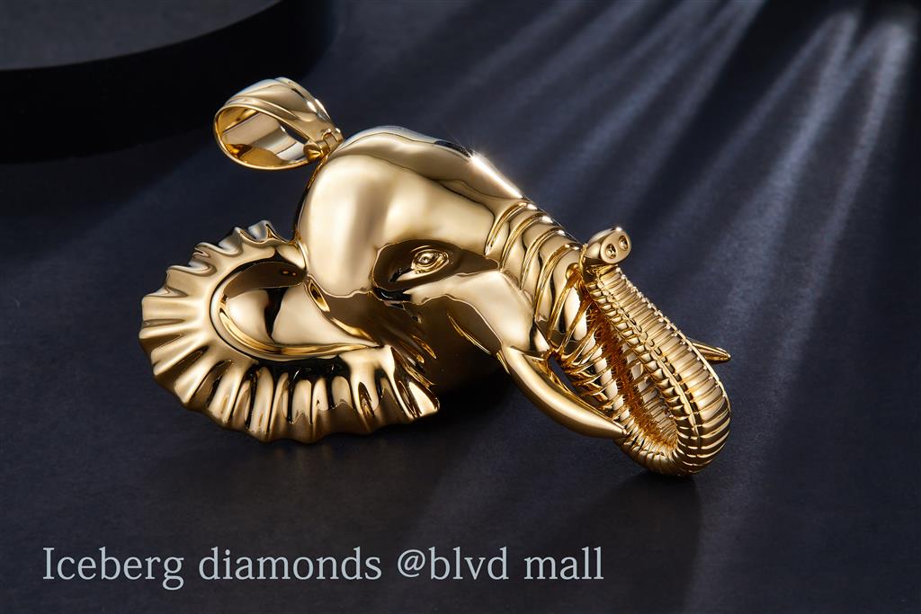 【King Ice】☆日本未入荷☆ELEPHANT NECKLACE Elephant Necklace | Animal Jewelry | King Ice