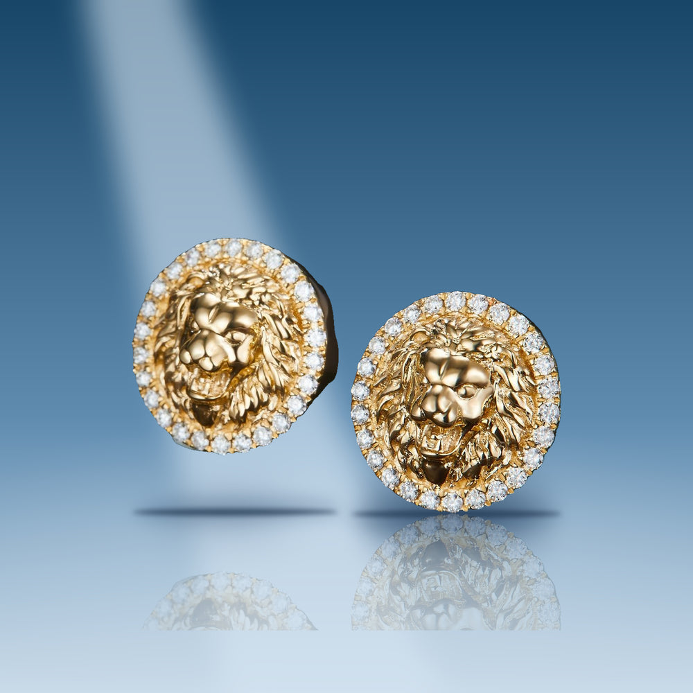 0-4-carats-diamonds-10-kt-gold-yellow-custom-lion-head-earrings-unisex