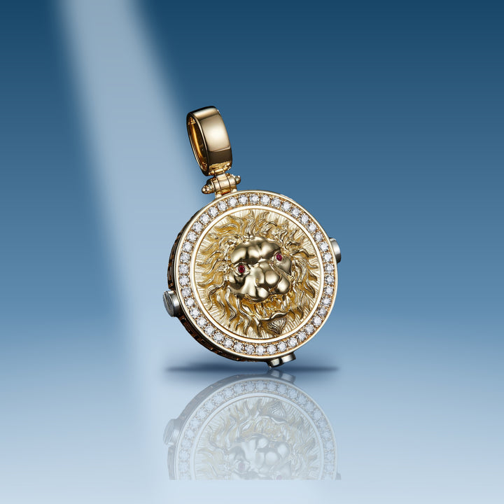 0-568-carats-diamonds-14-kt-gold-yellow-custom-lion-head-with-ruby-eyes-pendant-unisex