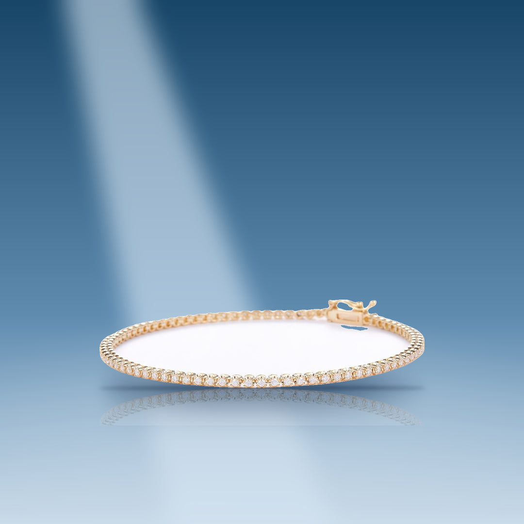 0-83-ct-moissanite-14-kt-gold-yellow-tennis-bracelet-unisex-7-in-long-1-8-mm-wide