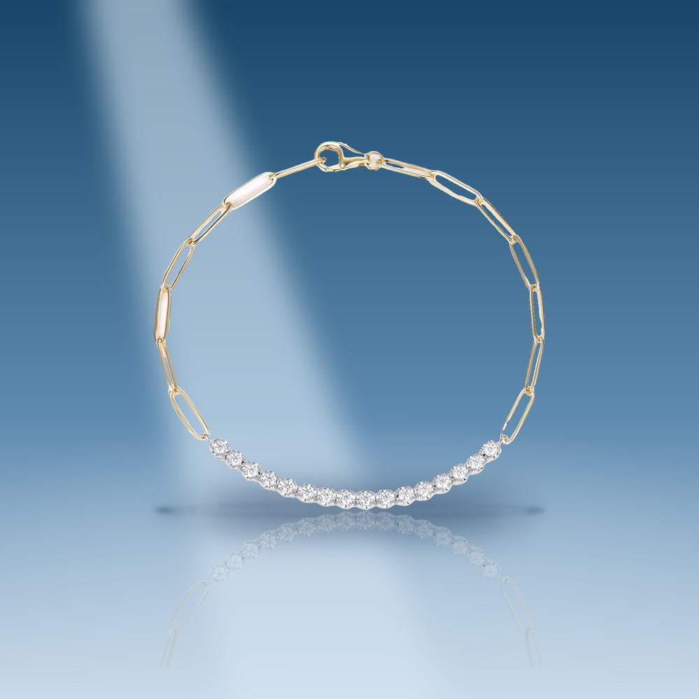 0-53-ct-moissanite-14-kt-gold-yellow-and-white-paper-clip-link-tennis-bracelet-women-7-in-long-3-mm-wide