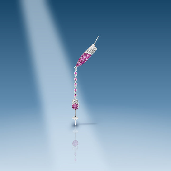 1-13-ct-moissanite-sterling-silver-white-champaigne-wine-bottle-glass-moissanite-simulant-pink-sapphire-sterling-silver-necklace-with-chain-adjustable-length-15-5-to-17-5-in-pendant-women